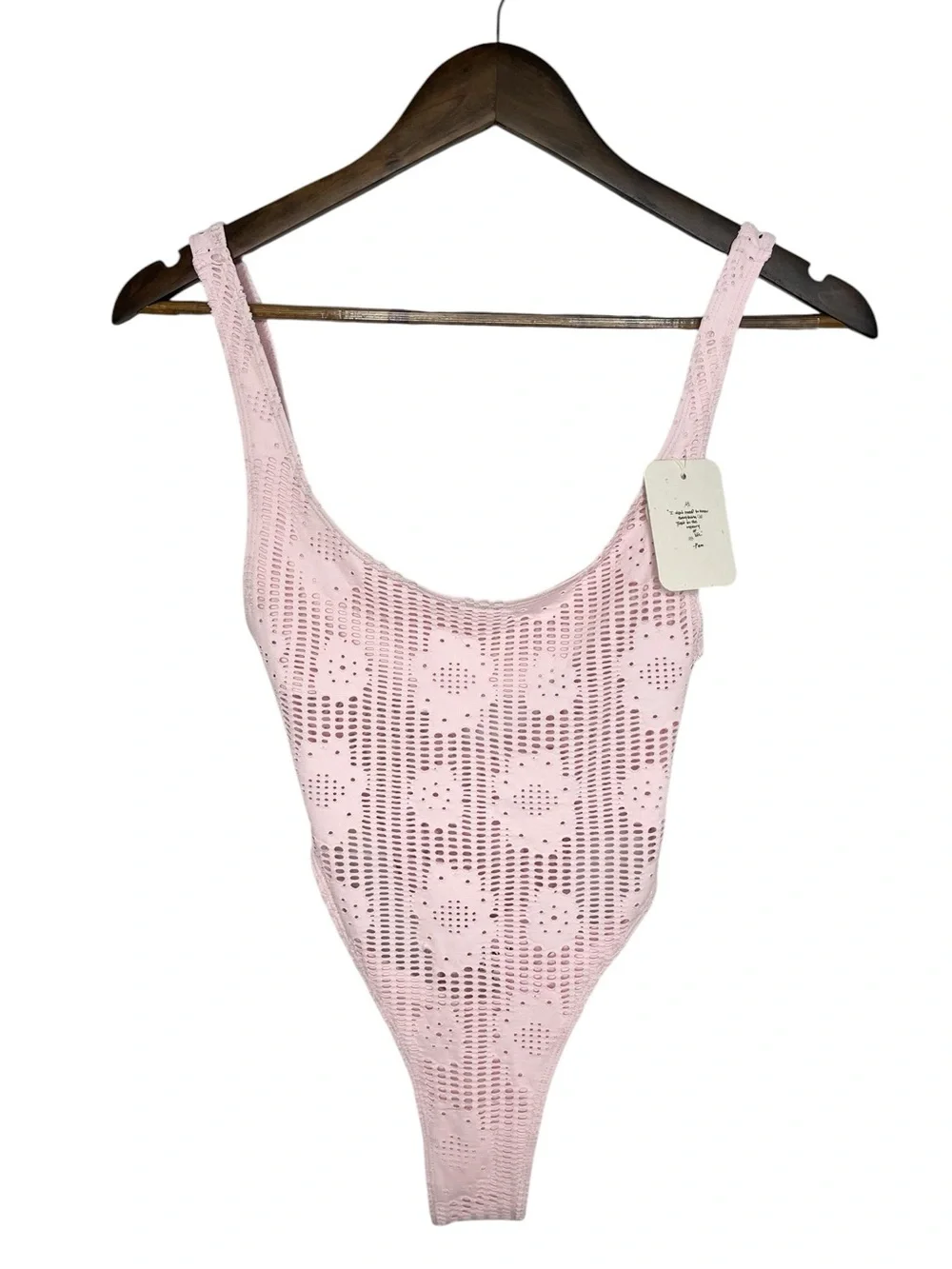 Frankies Bikinis x Pamela Anderson Pink Floral One Piece Swimsuit Bathing Suit S